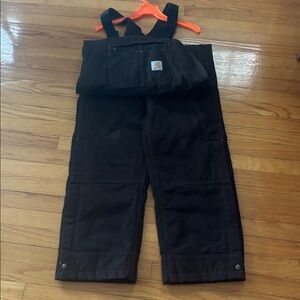 Carhartt Dark Brown Bib Overalls